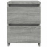 Nachttische 2 Stk. Grau Sonoma 30×30×40 cm Holzwerkstoff