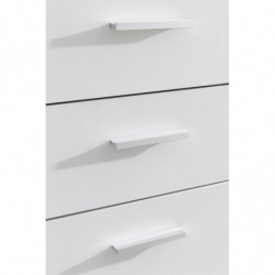 Kommode WL5.289 mit Türen & Schubladen 107x79x35 cm Schrank Holz Weiß