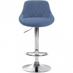 Barhocker Lazio Stoff chrom