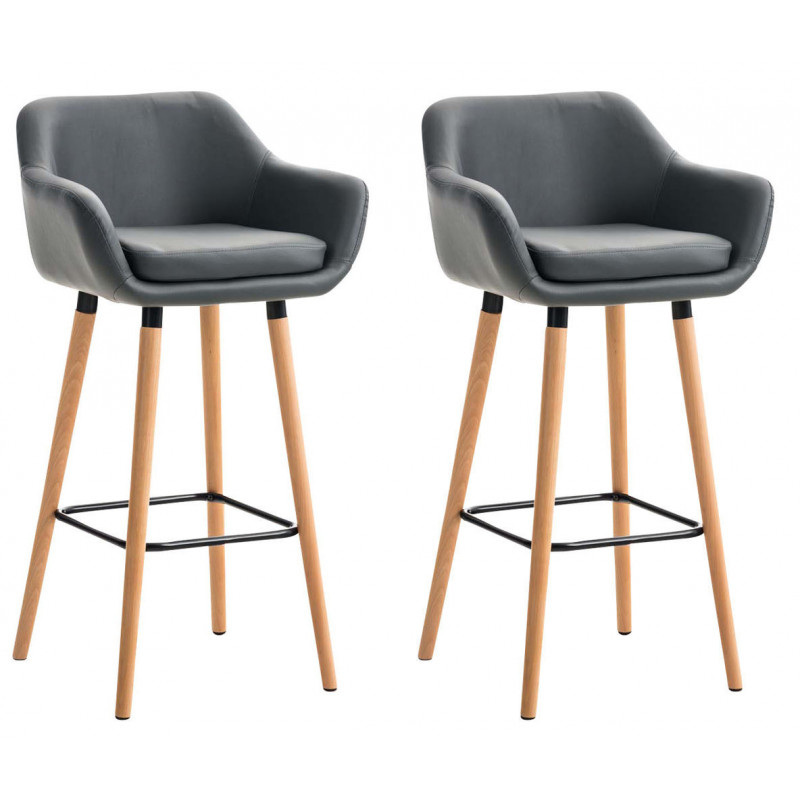 2er Set Barhocker Grant Kunstleder