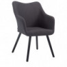 Besucherstuhl McCoy V2 Schwarz Stoff