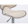 2er Set Barhocker Las Vegas V2 Kunstleder chrom