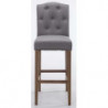 2er Set Barhocker Louise Stoff antik-hell