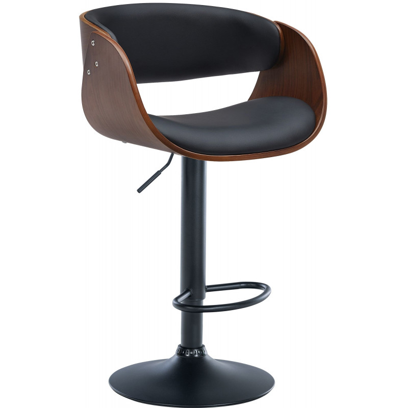 Barhocker Portmore Kunstleder schwarz