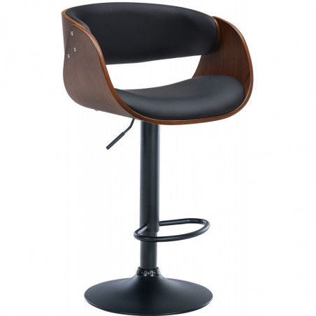 Barhocker Portmore Kunstleder schwarz