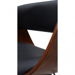 Barhocker Portmore Kunstleder schwarz