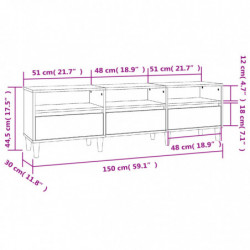 TV-Schrank Räuchereiche 150x30x44,5 cm Holzwerkstoff