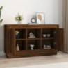 Sideboard Braun Eichen-Optik 102x35x60 cm Holzwerkstoff