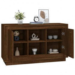 Sideboard Braun Eichen-Optik 102x35x60 cm Holzwerkstoff