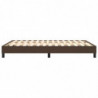 Boxspringbett Braun 140x190 cm Kunstleder