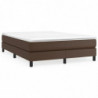 Boxspringbett Braun 140x200 cm Kunstleder