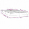 Boxspringbett Braun 140x200 cm Kunstleder