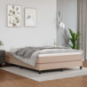 Boxspringbett Cappuccino-Braun 140x200 cm Kunstleder