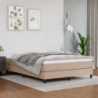 Boxspringbett Matratze Cappuccino-Braun 140x200cm Kunstleder