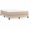 Boxspringbett Matratze Cappuccino-Braun 140x200cm Kunstleder