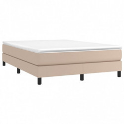 Boxspringbett Matratze Cappuccino-Braun 140x200cm Kunstleder