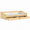 Tagesbett mit 2 Schubladen IRUN 90x200 cm Massivholz Kiefer
