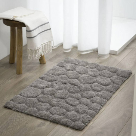 Sealskin Badematte Pebbles Baumwolle 60x90 cm Grau