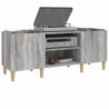 Plattenschrank Grau Sonoma 121x38x48 cm Holzwerkstoff