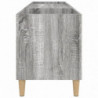 Plattenschrank Grau Sonoma 121x38x48 cm Holzwerkstoff