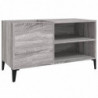 Plattenschrank Grau Sonoma 84,5x38x48 cm Holzwerkstoff