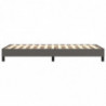 Boxspringbett Grau 90x190 cm Kunstleder