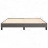 Boxspringbett Grau 180x200 cm Kunstleder