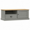 TV-Schrank VIGO Grau 106x40x40 cm Massivholz Kiefer