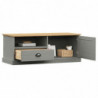 TV-Schrank VIGO Grau 106x40x40 cm Massivholz Kiefer