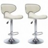 Barhocker 2 Stk. Creme Kunstleder