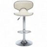 Barhocker 2 Stk. Creme Kunstleder