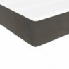 Boxspringbett mit Matratze Dunkelgrau 90x190 cm Samt