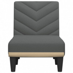 Chaiselongue Dunkelgrau Stoff