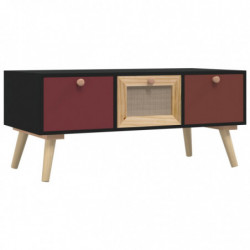 Couchtisch mit Schubladen 80x40x35,5 cm Holzwerkstoff