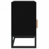 Nachttisch Schwarz 40x30x55,5 cm Holzwerkstoff & Eisen
