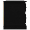 Nachttisch Schwarz 39x39x47,5 cm Holzwerkstoff