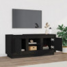 TV-Schrank Schwarz 102x35x45 cm Holzwerkstoff