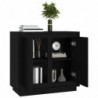 Sideboard Schwarz 80x34x75 cm Holzwerkstoff