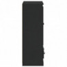 Highboard Schwarz 60x35,5x103,5 cm Holzwerkstoff