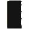Sideboard Schwarz 104,5x35,5x67,5 cm Holzwerkstoff