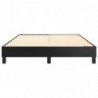 Boxspringbett Schwarz 140x190 cm Kunstleder