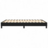 Boxspringbett Schwarz 140x190 cm Kunstleder