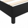 Boxspringbett Schwarz 140x190 cm Kunstleder