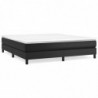 Boxspringbett Schwarz 180x200 cm Kunstleder