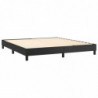 Boxspringbett Schwarz 180x200 cm Kunstleder