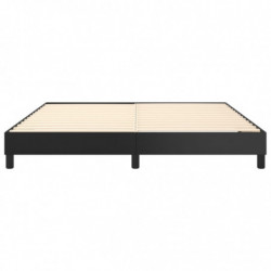 Boxspringbett Schwarz 180x200 cm Kunstleder