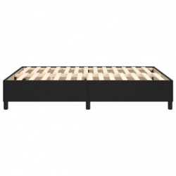 Boxspringbett Schwarz 140x200 cm Kunstleder