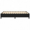 Boxspringbett Schwarz 140x200 cm Kunstleder