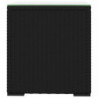 Beistelltisch Schwarz 40x37x40,5 cm Poly Rattan