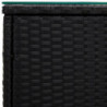 Beistelltisch Schwarz 40x37x40,5 cm Poly Rattan